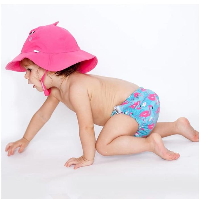 Zoocchini Σετ Μαγιό και Καπέλο UPF50+ Zoocchini Φλαμίνγκο