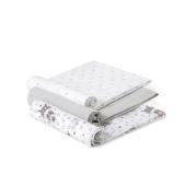 Interbaby Πάνες Αγκαλιάς (80&#215;80) Σετ 3 Τεμ Paracaidista Grey