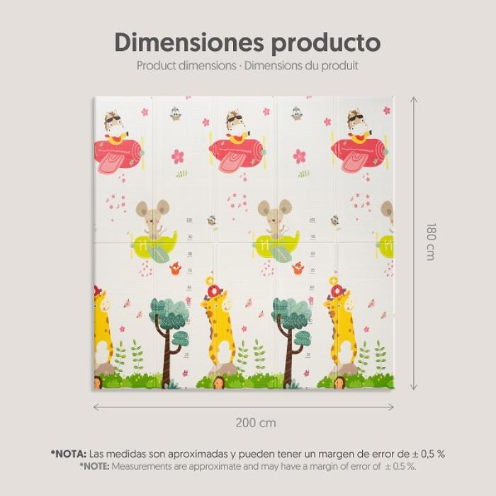 Interbaby Πτυσσόμενο Χαλάκι Δραστηριοτήτων Forest 180x200cm