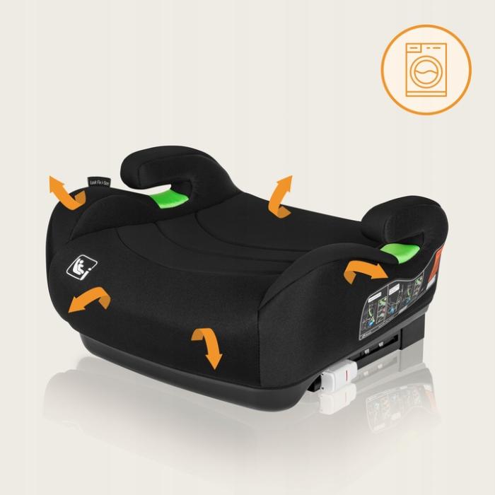 Lionelo Luuk Fix i-Size κάθισμα αυτοκινήτου isofix 22-36kg Black