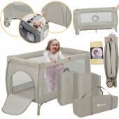 Lionelo Stefi Plus Παρκοκρέβατο 2 Επιπέδων Beige Capuccino