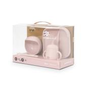 Interbaby Παιδικό Σετ Φαγητού Σιλικόνης Pink