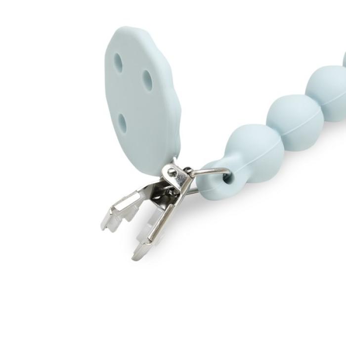 Interbaby Αλυσίδα Στήριξης Πιπίλας Σιλικόνης Grey Blue