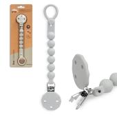 Interbaby Αλυσίδα Στήριξης Πιπίλας Σιλικόνης Petrol Gray