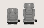 Lionelo Neal i-Size isofix Κάθισμα Αυτοκινήτου 100-150 cm Gray Concrete