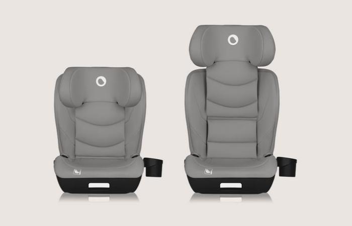 Lionelo Neal i-Size isofix Κάθισμα Αυτοκινήτου 100-150 cm Gray Concrete