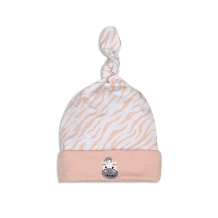 Interbaby Σετ Δώρου Ζέβρα 4 τμχ (0-6 μηνών) White-Pink