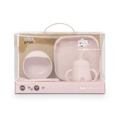 Interbaby Παιδικό Σετ Φαγητού Σιλικόνης Pink