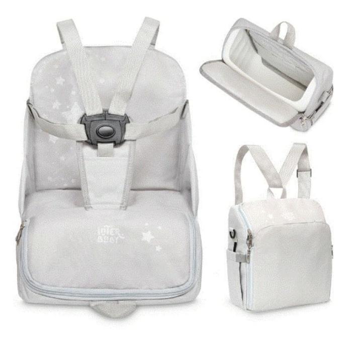 Interbaby Estrellas Φορητό Κάθισμα Φαγητού Grey