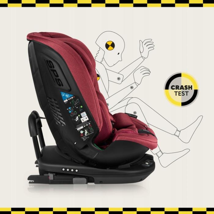 Lionelo Bastian RWF i-Size κάθισμα αυτοκινήτου 40-150 cm isofix Red Burgudy
