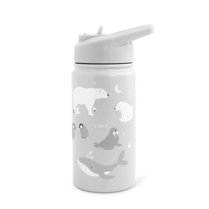 Παγούρι Θερμός Saro Polar Bear Γκρι 350ml.