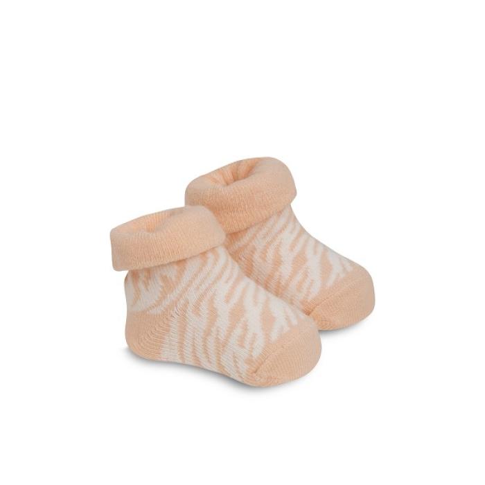 Interbaby Σετ Δώρου Ζέβρα 4 τμχ (0-6 μηνών) White-Pink