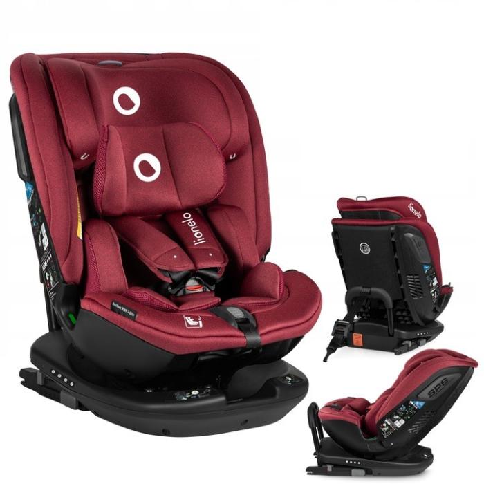 Lionelo Bastian RWF i-Size κάθισμα αυτοκινήτου 40-150 cm isofix Red Burgudy