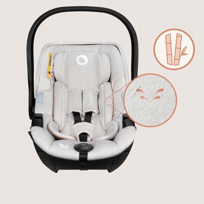 Lionelo Moxie i-Size κάθισμα αυτοκινήτου 40-87cm Beige Sand