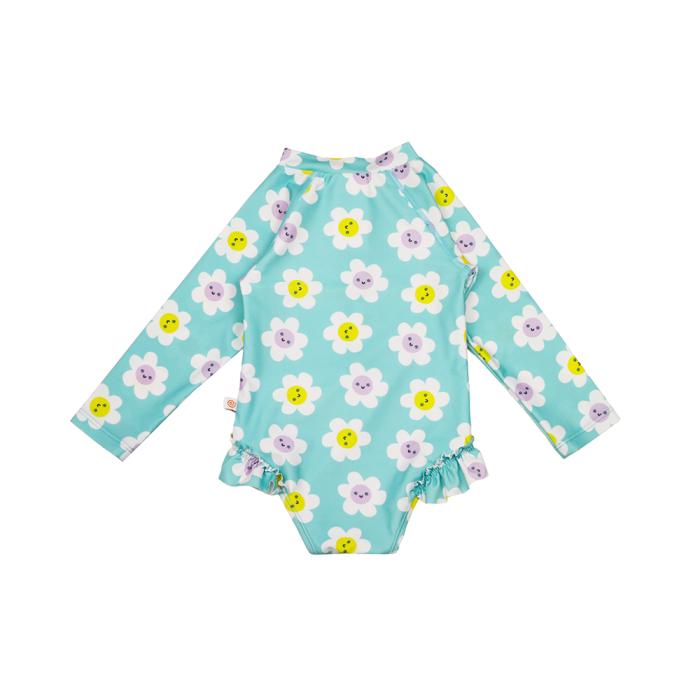 Zoocchini Ολόσωμο Μαγιώ με Μανίκια UV Daisy - 6-12m