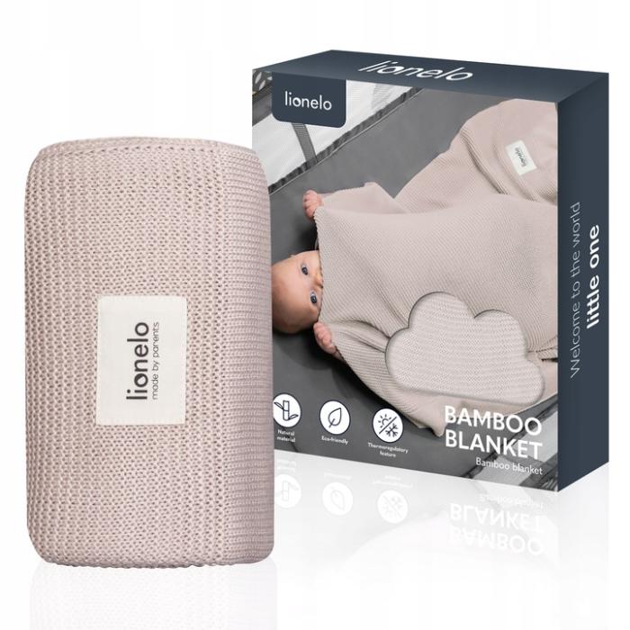Lionelo Bamboo Κουβέρτα 75Χ100 Beige Sand