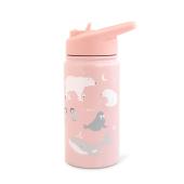 Παγούρι Θερμός Saro Polar Bear Ροζ 350ml.