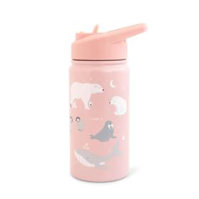 Παγούρι Θερμός Saro Polar Bear Ροζ 350ml.