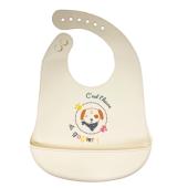 Σαλιάρα Σιλικόνης Puppy Beige