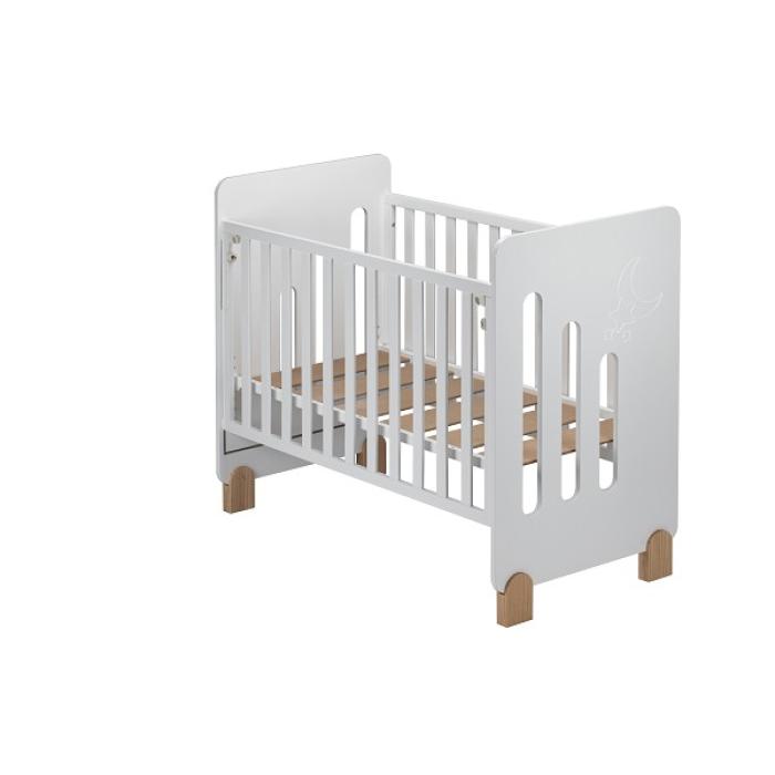 Ιnterbaby Moon Βρεφική Κούνια 60X120 White