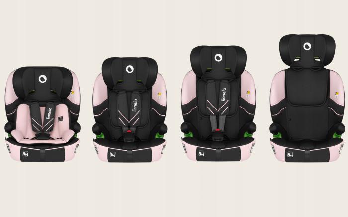 Lionelo Levi Fix i-size Κάθισμα Αυτοκινήτου 76cm-150cm Pink Baby