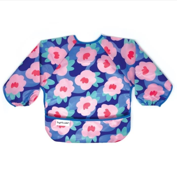 Αδιάβροχη Σαλιάρα Ποδιά με μανίκι Floral 6-24 μηνών