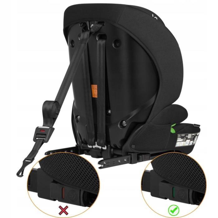 Lionelo Levi Fix i-size Κάθισμα Αυτοκινήτου 76cm-150cm Black Carbon