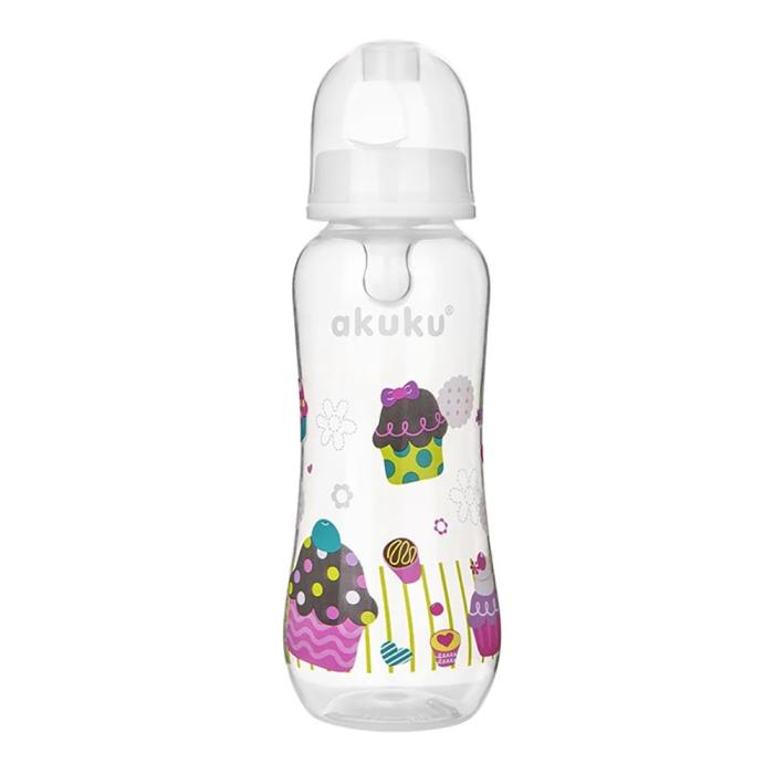 Μπιμπερό με θηλή σιλικόνης 250ml 0m White Cupcake