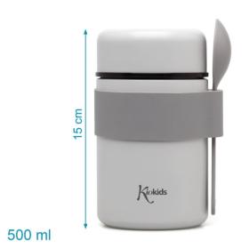 Βρεφικό Θερμός Φαγητού με Κουταλάκι Γκρι 500ml.