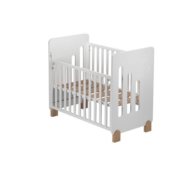 Ιnterbaby Moon Βρεφική Κούνια 60X120 White