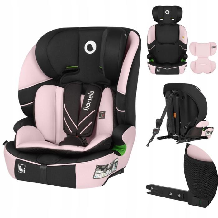 Lionelo Levi Fix i-size Κάθισμα Αυτοκινήτου 76cm-150cm Pink Baby