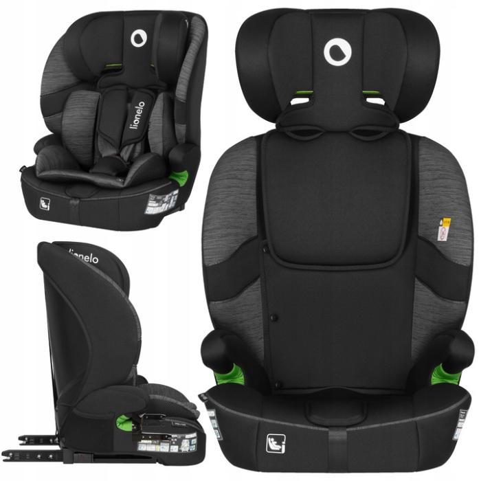 Lionelo Billy i-size Κάθισμα Αυτοκινήτου 76cm-150cm Black Grey