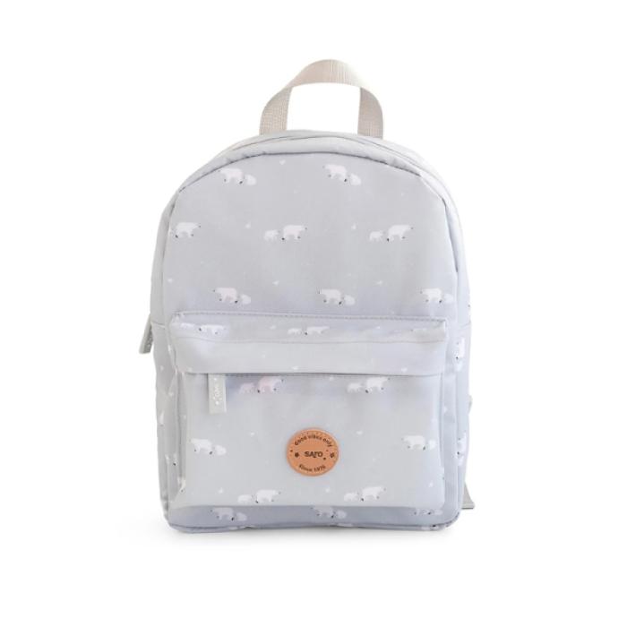 Τσάντα Νηπιαγωγείου Saro Polar Bear Γκρι 29x21x9cm