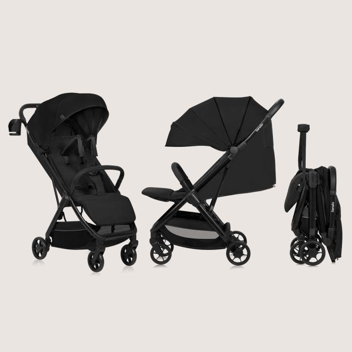 Lionelo Julie Air Καρότσι Ταξιδίου έως 22kg Black Onyx