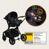 Lionelo Mika Plus Καρότσι Βρεφικό 3 σε 1 έως 22 kg Green Olive
