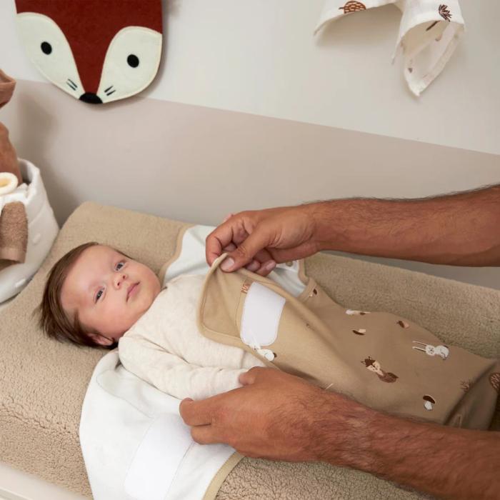 Meyco – Swaddle Forest Animals Sand 0-3 μηνών