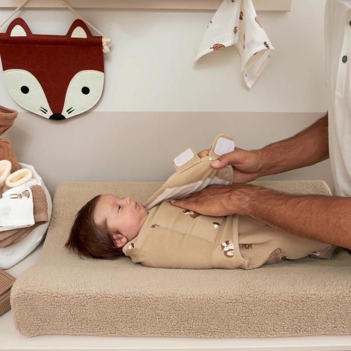 Meyco – Swaddle Forest Animals Sand 0-3 μηνών
