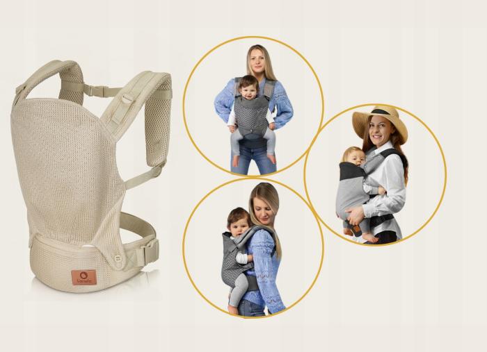 Lionelo Margareet Air Εργονομικός Μάρσιπος Έως 20Kg Beige
