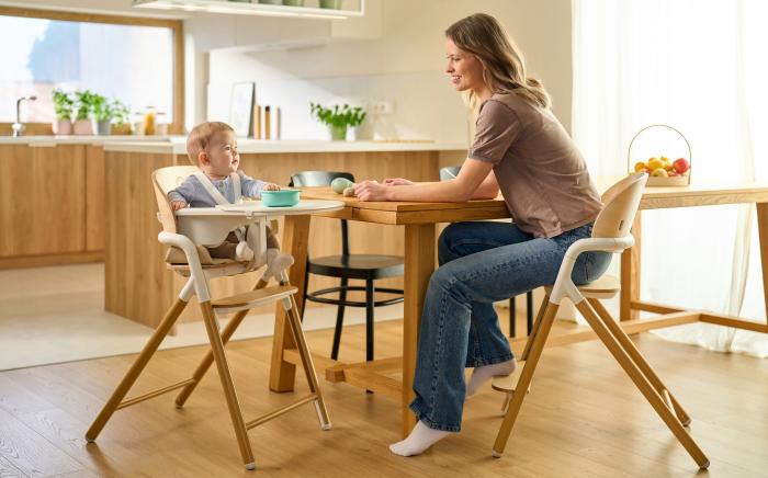 Lionelo Celia Καρεκλάκι φαγητού 3 σε 1 White Natural Wood
