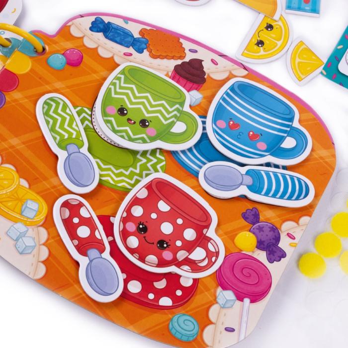 Busy Book με Velcro Ζωάκια Λιχουδιές