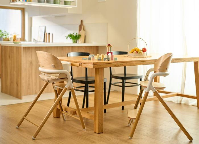 Lionelo Celia Καρεκλάκι φαγητού 3 σε 1 White Natural Wood
