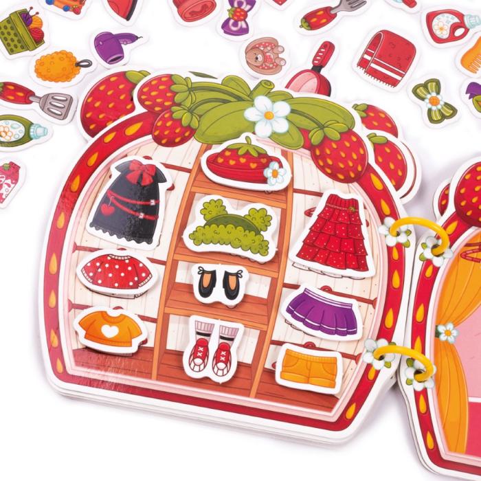 Busy Book με Velcro Φραουλόσπιτο