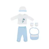 Interbaby Paracaidas Σετ Δώρου 4 τμχ (0-6 μηνών) Pink