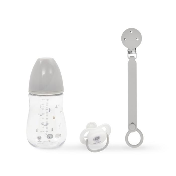 Interbaby Βρεφικό Σετ Δώρου 3 τμχ Grey