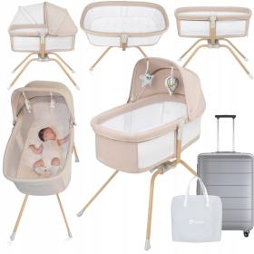 Lionelo Malin Evo Πτυσσόμενο Λίκνο 3 σε 1 Beige Natural