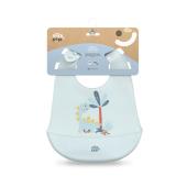 Interbaby Σαλιάρα Σιλικόνης Dino Blue