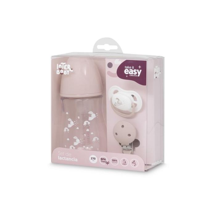 Interbaby Βρεφικό Σετ Δώρου 3 τμχ Pink
