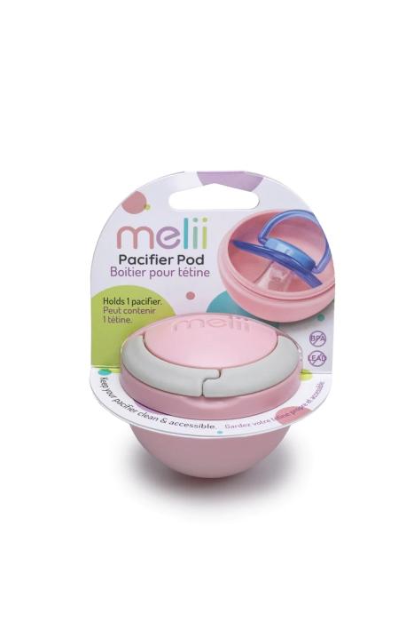 Melii – Θήκη για πιπίλα Pink/Grey