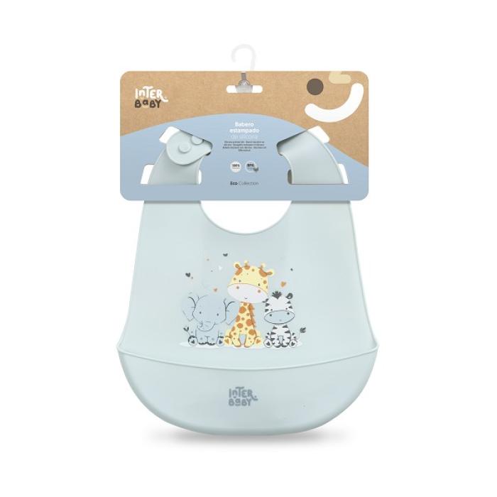 Interbaby Σαλιάρα Σιλικόνης Tres Amigos Blue