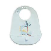Interbaby Σαλιάρα Σιλικόνης Dino Blue
